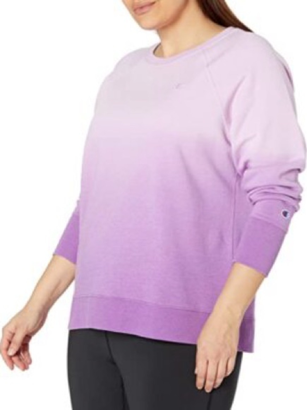 Champion Purple Ombre Crewneck Sweatshirt Size Small
